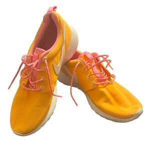 Nike Roshe Run Kids Youth‎ Sneakers Orange Pink Size 7Y